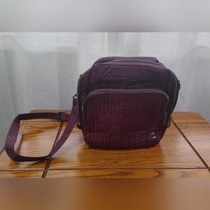 LUG "Ranger" cross body bag, maroon, 11 X 9 inches